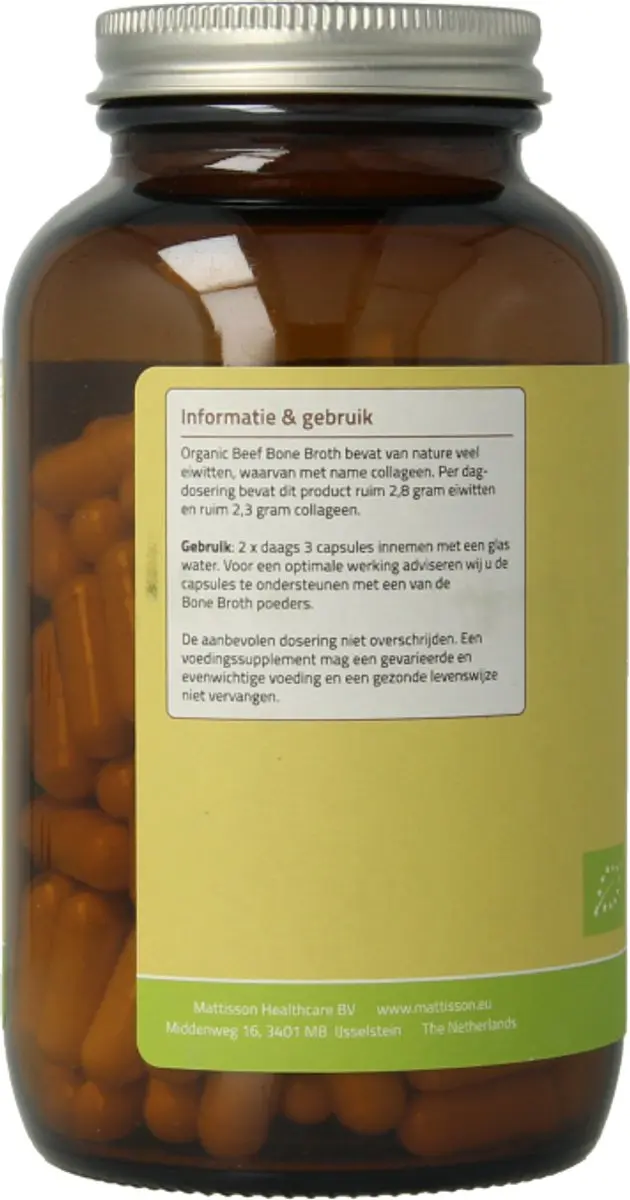 Mattisson Biologische Bone Broth 180 Capsules