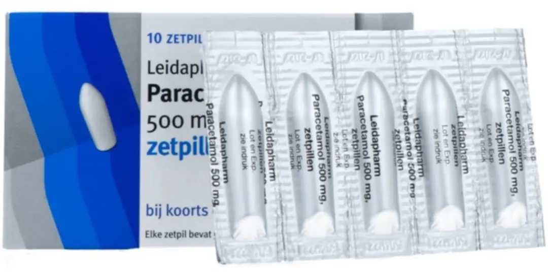Leidapharm Paracetamol 500mg Zetpillen - 10 Stuks