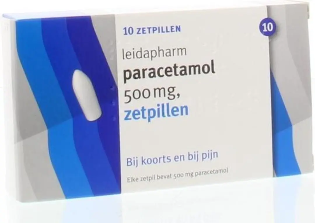 Leidapharm Paracetamol 500mg Zetpillen - 10 Stuks