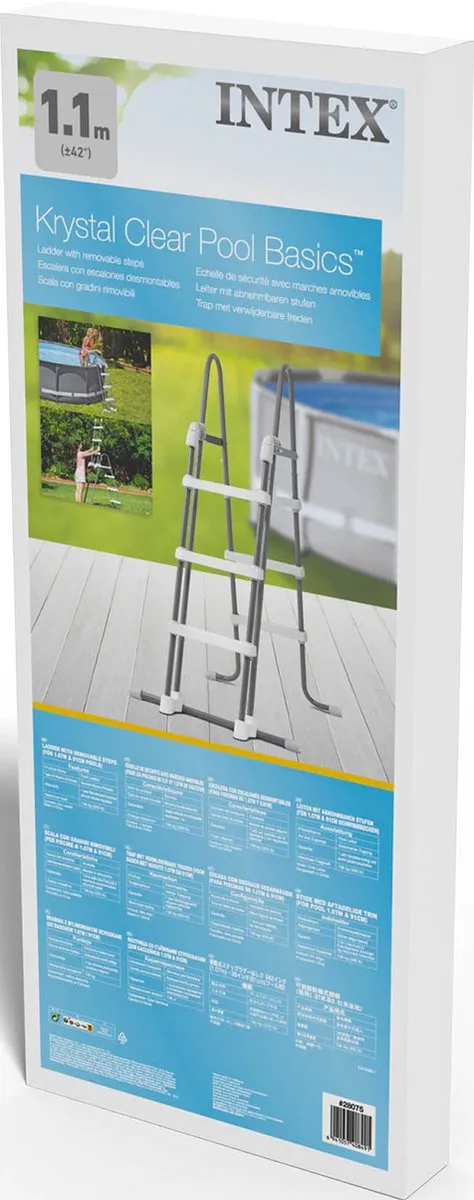 Intex Deluxe Zwembadladder 28075 - 91/107cm