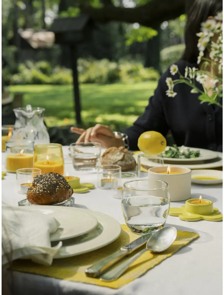 Spaas Mini Citronella Buitenkaars - 15u - Geel
