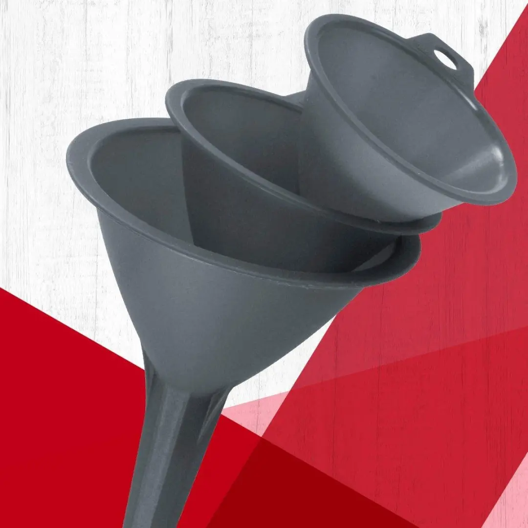 Fackelmann Trechters Set 3 Stuks - 8/9/11cm Grijs