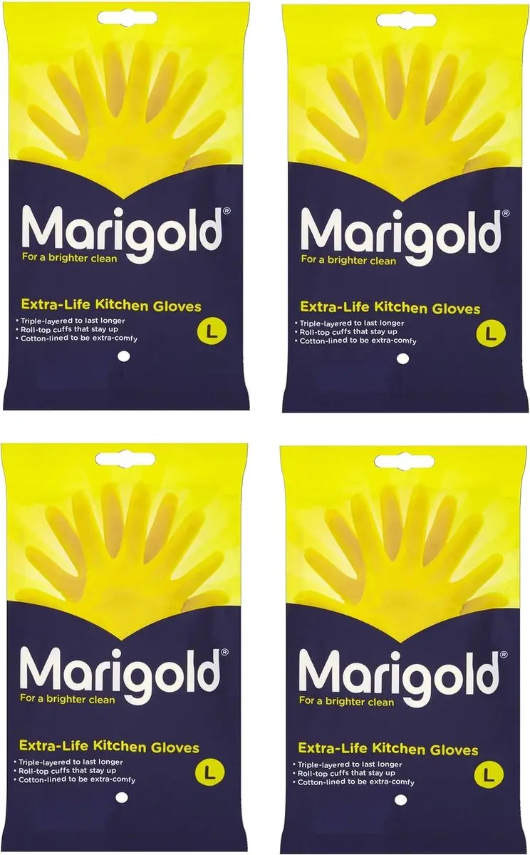 Marigold Huishandschoenen Extra Life Geel Maat L