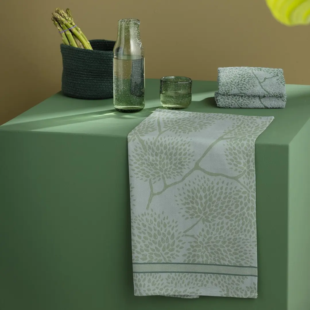 DDDDD Trees Theedoeken - 6 Stuks 60x65cm - Groen