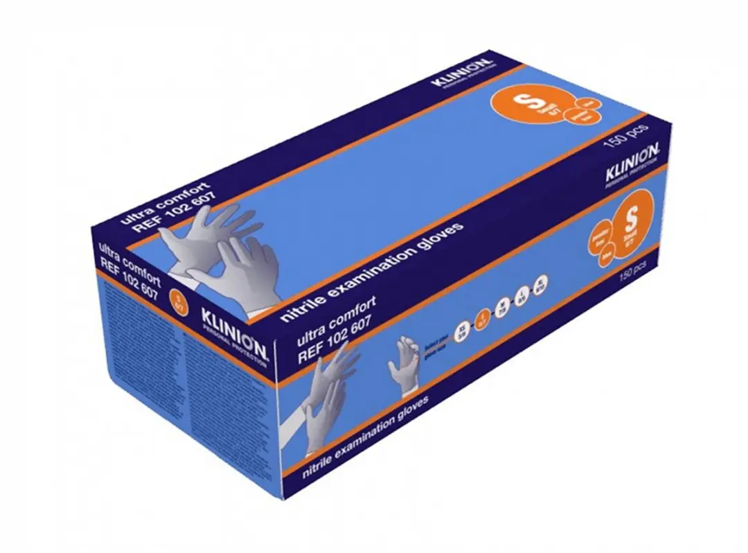 Klinion Nitril Handschoenen S - 150 Stuks - Poedervrij