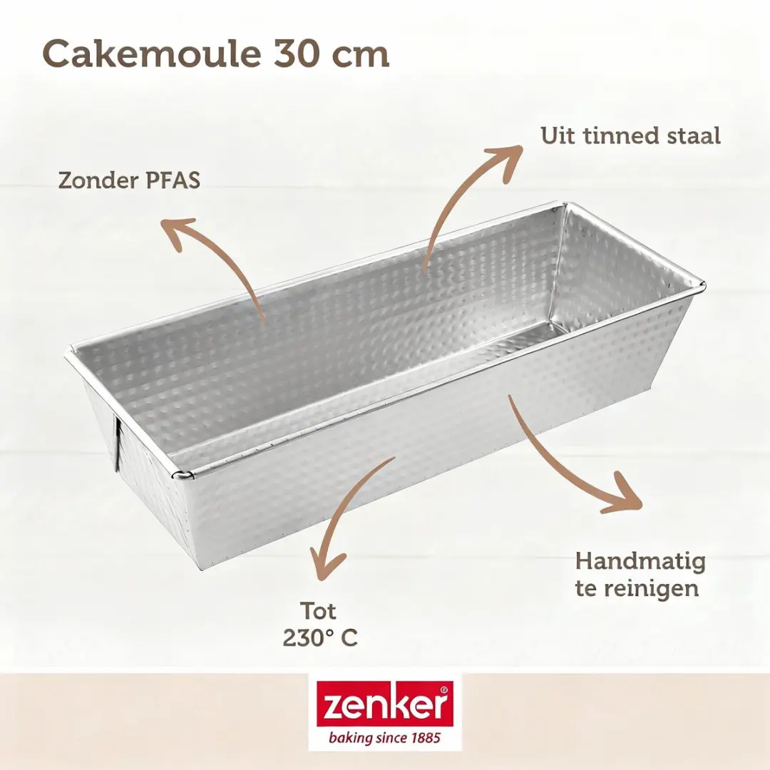 Zenker Cakevorm 30cm - Grijs