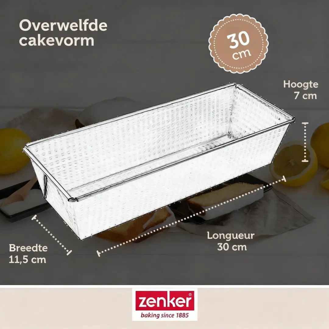 Zenker Cakevorm 30cm - Grijs
