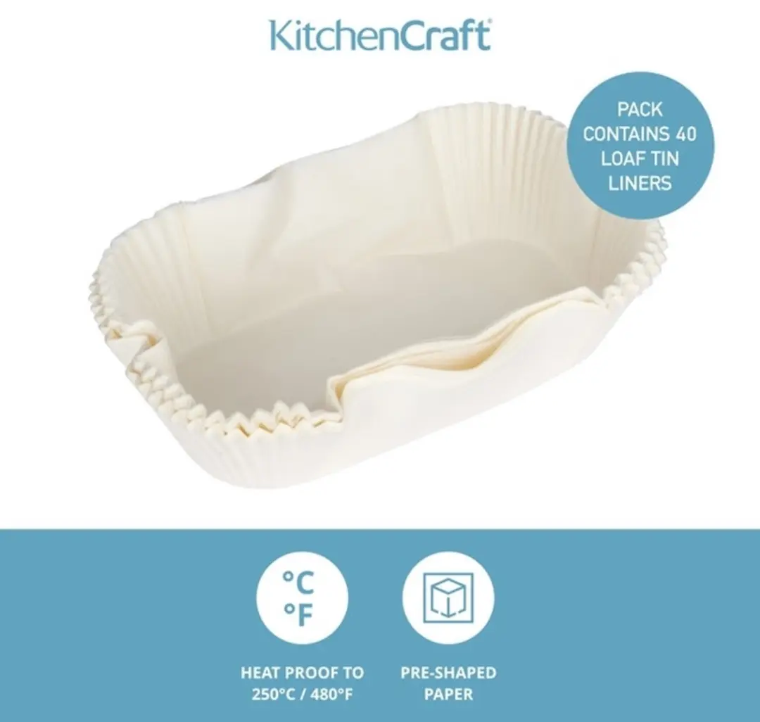 KitchenCraft Wegwerp Papieren Bakvormen 0.9L - 40 Stuks - afbeelding 2 van 6