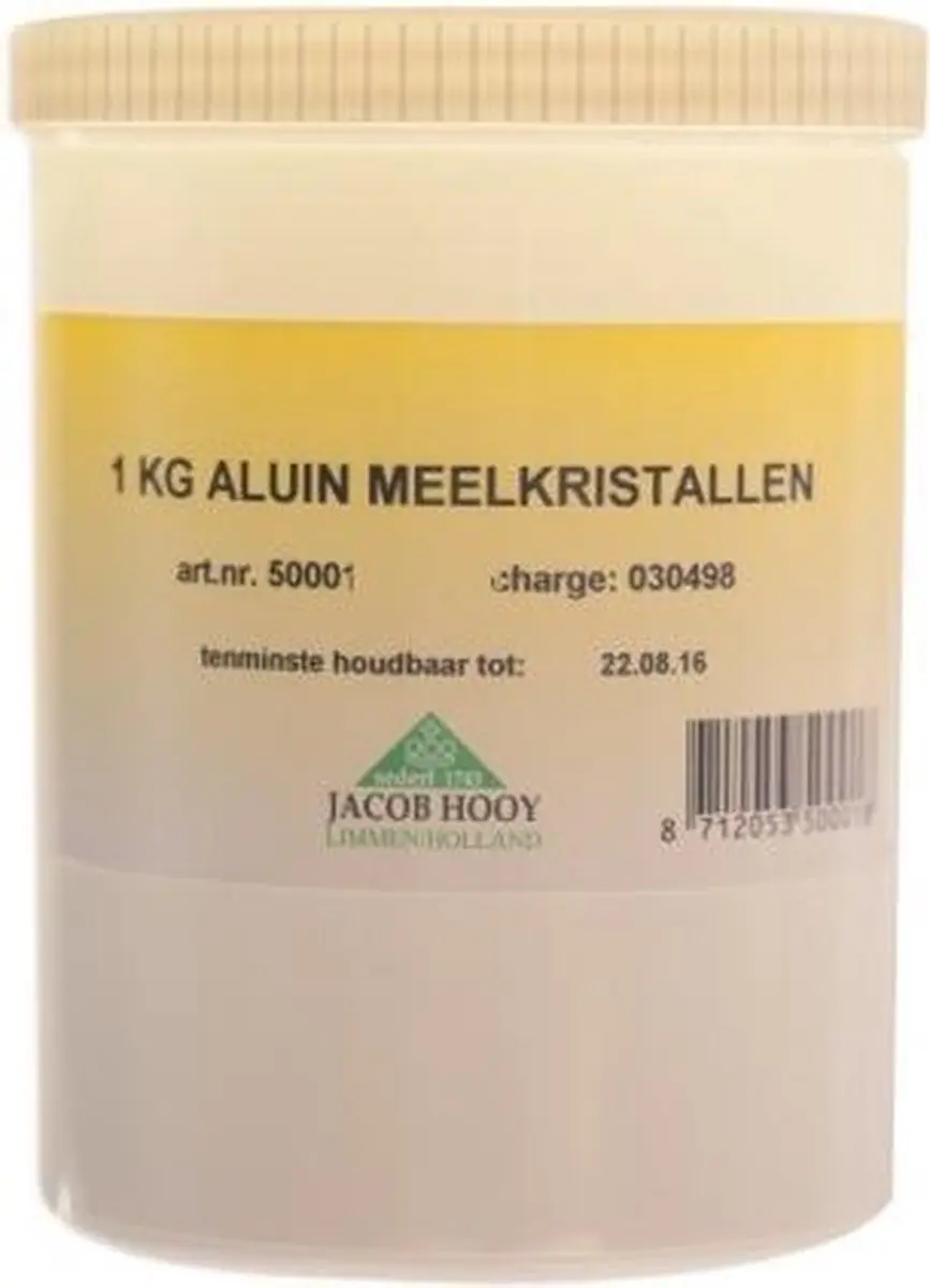 Jacob Hooy Aluin Kristal Pot 1 kg