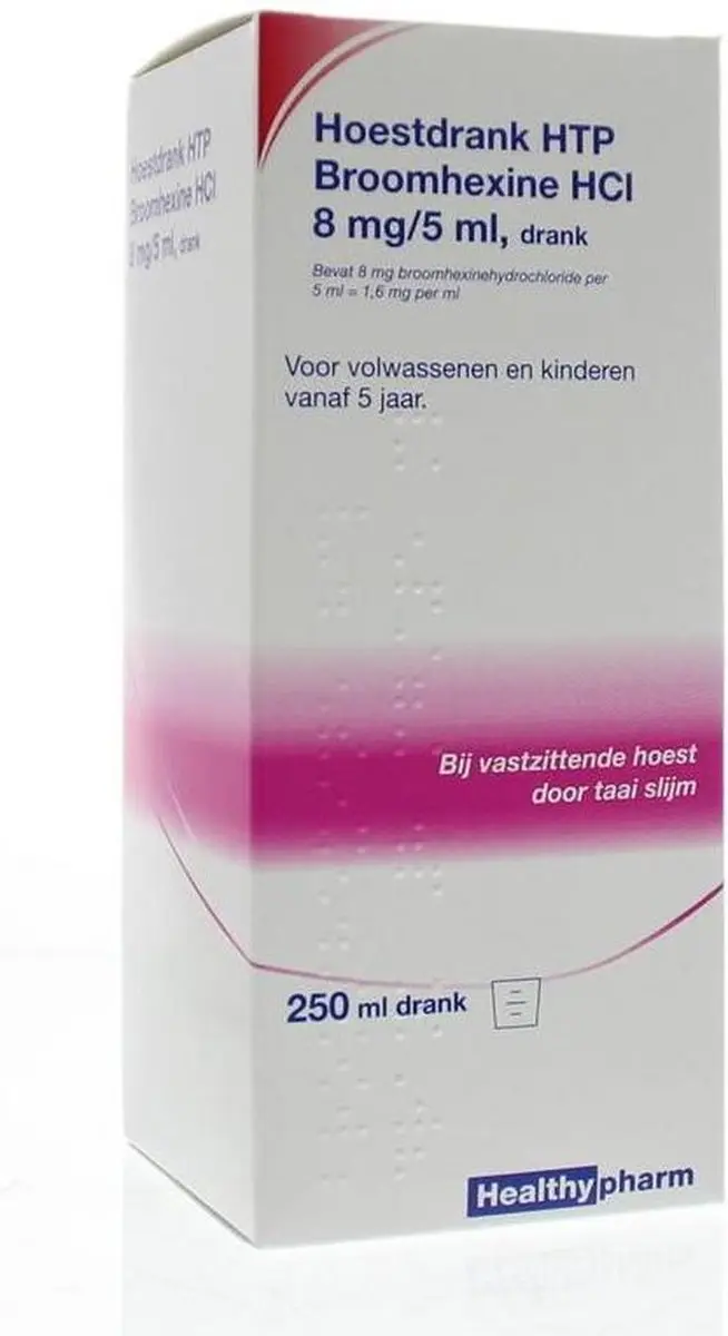 Healthypharm Hoestdrank Volwassen 8mg/5ml - 250ml