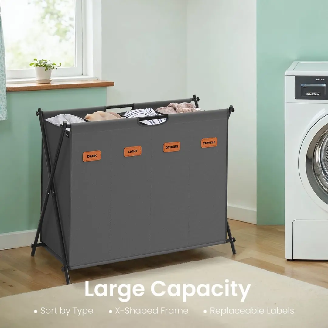 Songmics Opvouwbare Wasmand 155L