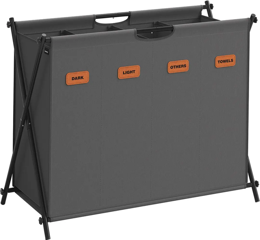 Songmics Opvouwbare Wasmand 155L - Grijs - afbeelding 6 van 6