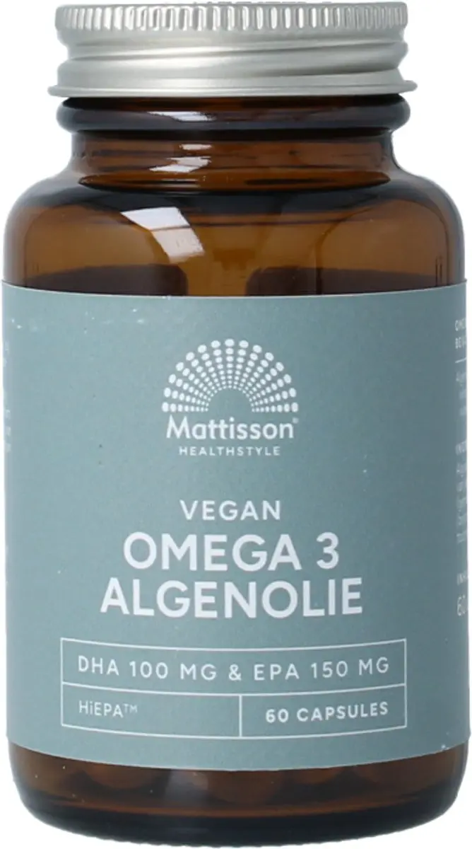 Mattisson Vegan Algenolie 60 Capsules - 150mg EPA/100mg DHA