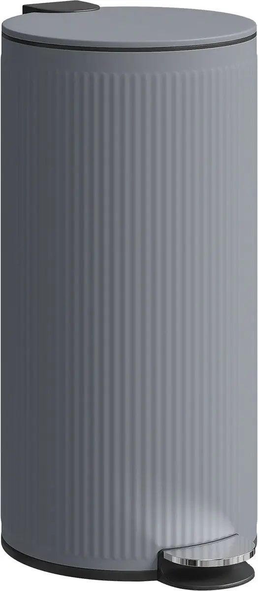 Homcom Prullenbak 30L Donkergrijs