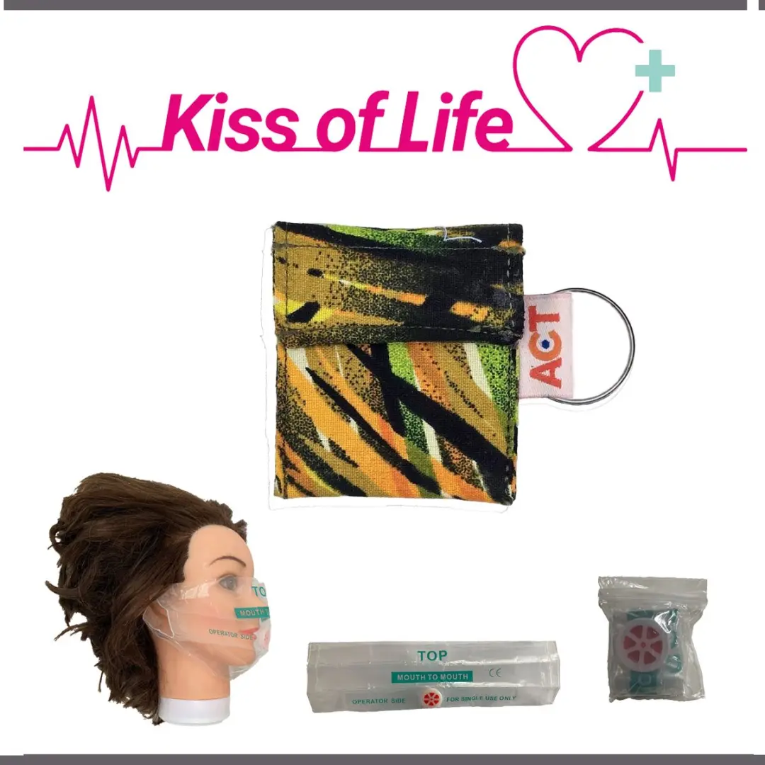 Kiss of Life CPR Masker Sleutelhanger