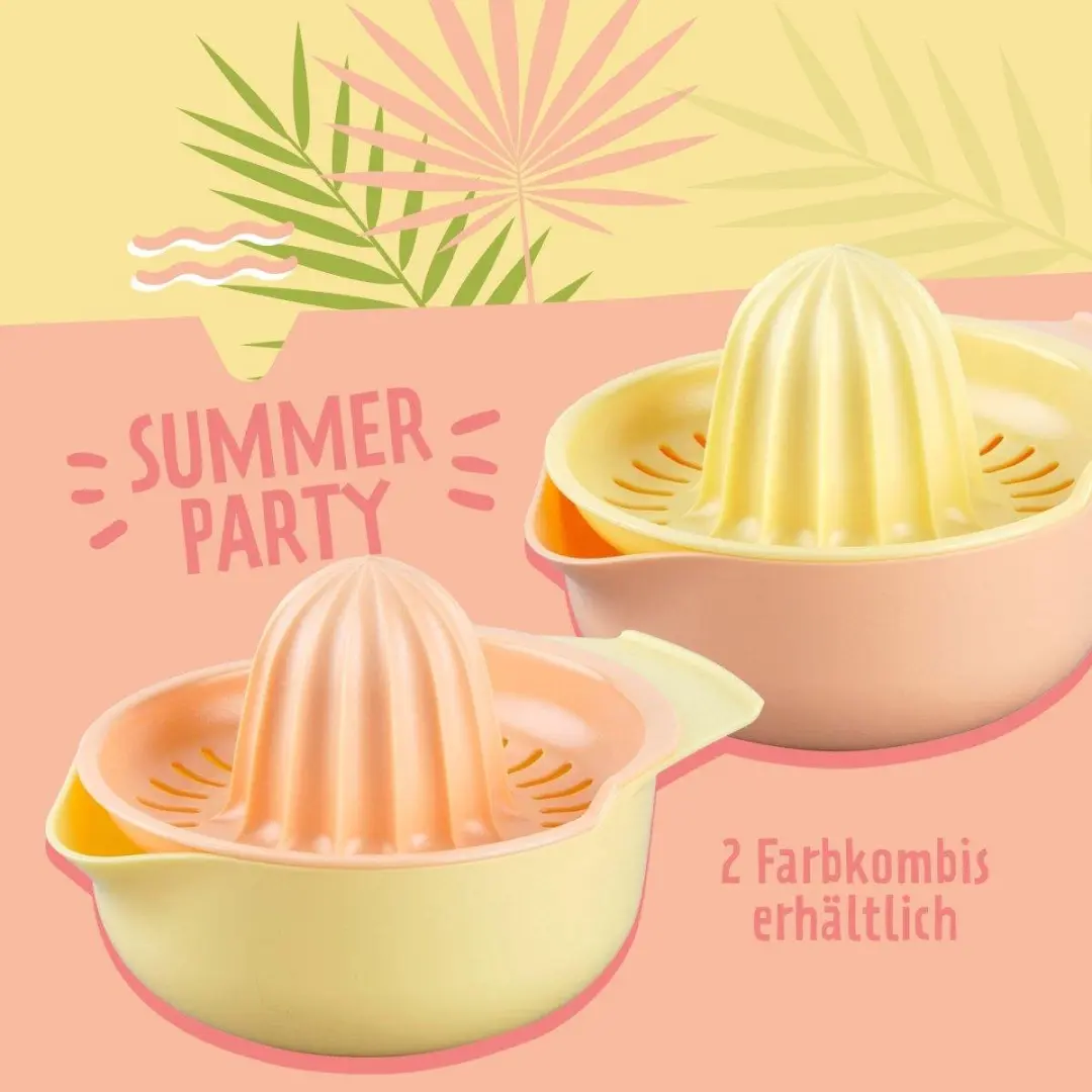 Fackelmann Summer Party Handmatige Citruspers 17041 - Koraal/Geel