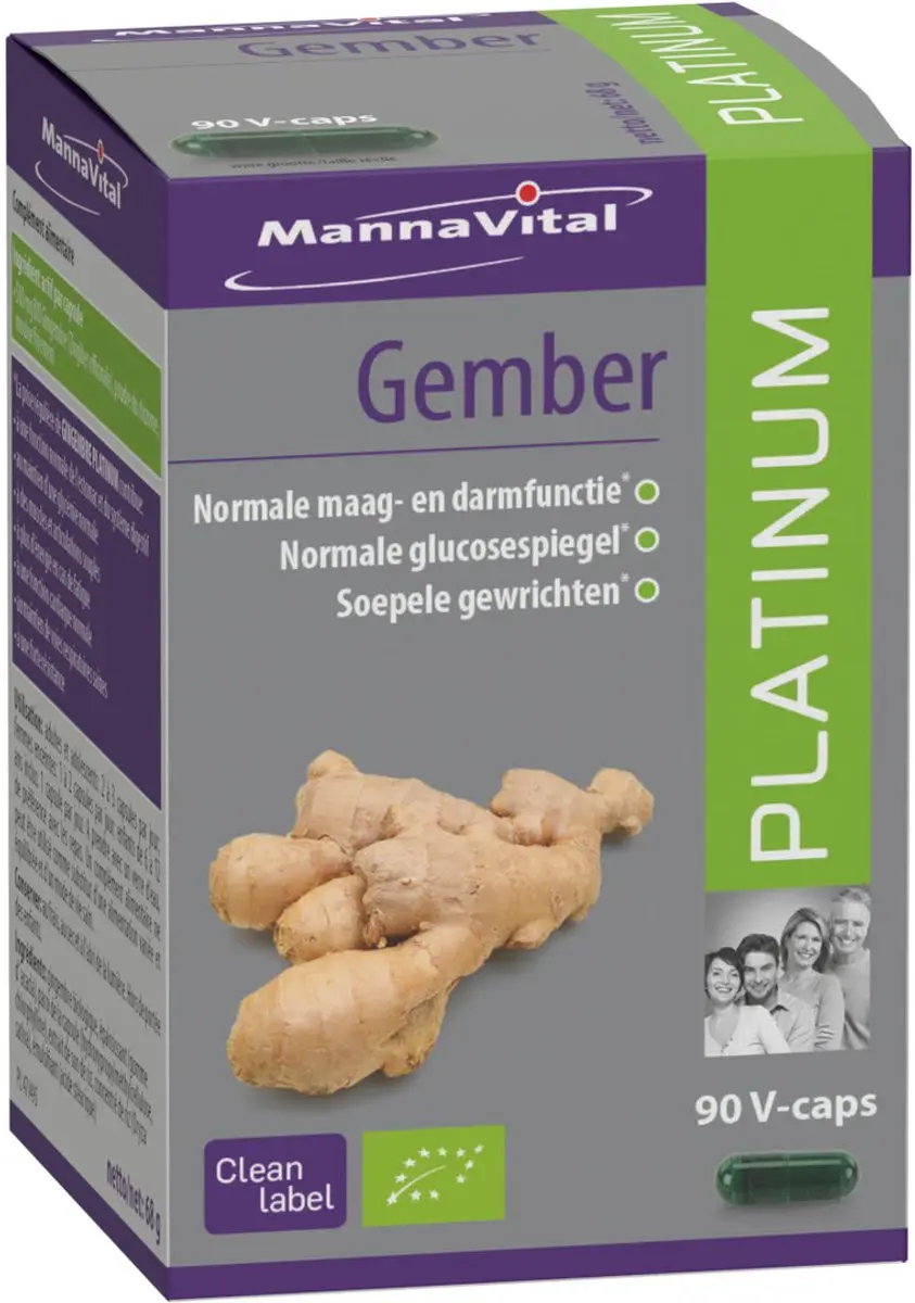 Mannavital Gember Platinum Bio Capsules