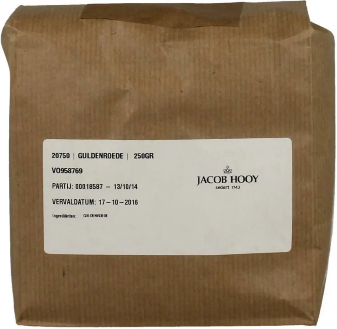 Jacob Hooy Guldenroede Blad Gesneden 250g