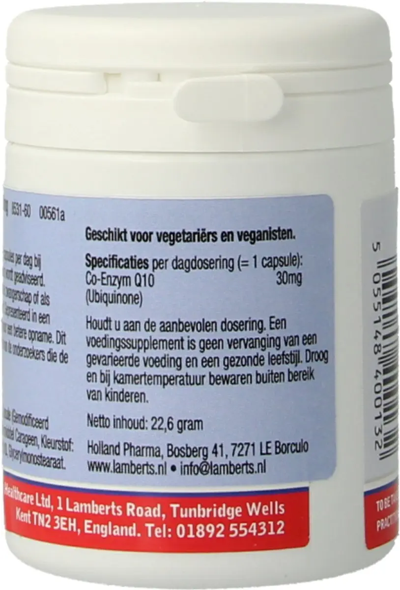 Lamberts Co-Enzym Q10 30mg - 60 Capsules