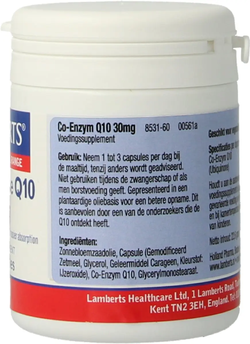 Lamberts Co-Enzym Q10 30mg - 60 Capsules