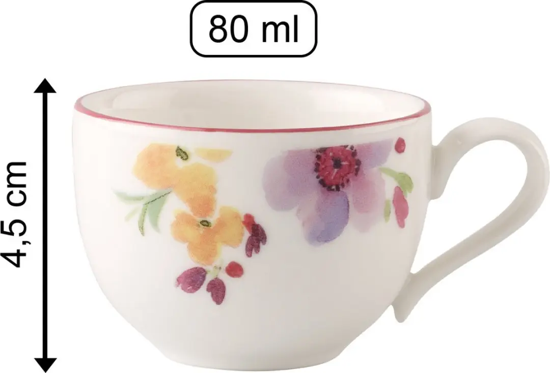 Villeroy & Boch Mariefleur Basic Espressokopje 80ml - Crème