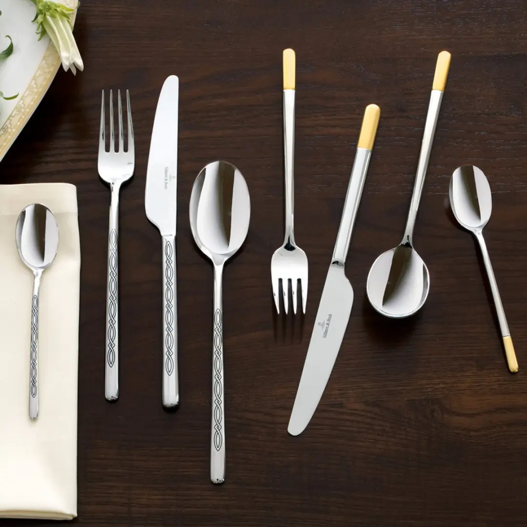 Villeroy & Boch Ella Tafelmessen - 6 Stuks - Zilver-Goud