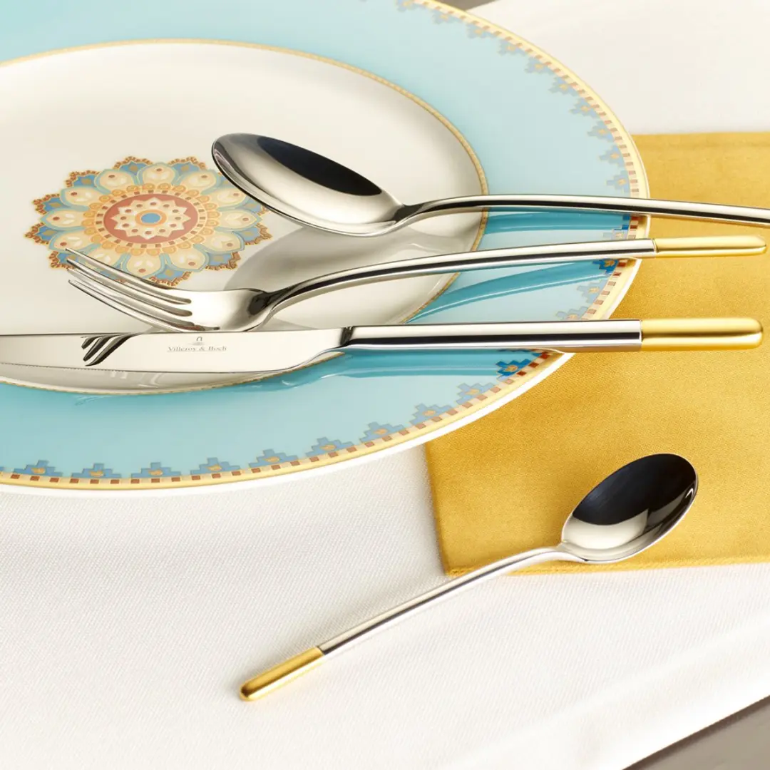 Villeroy & Boch Ella Tafelmessen - 6 Stuks - Zilver-Goud