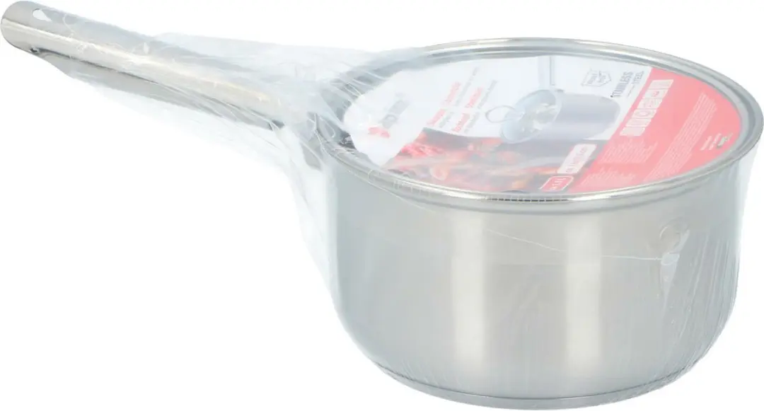 Alpina Steelpan 16cm - Glazen deksel - 1 Liter - RVS
