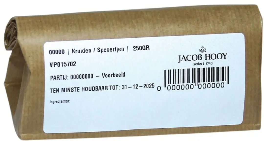 Jacob Hooy Gember Gemalen 250g