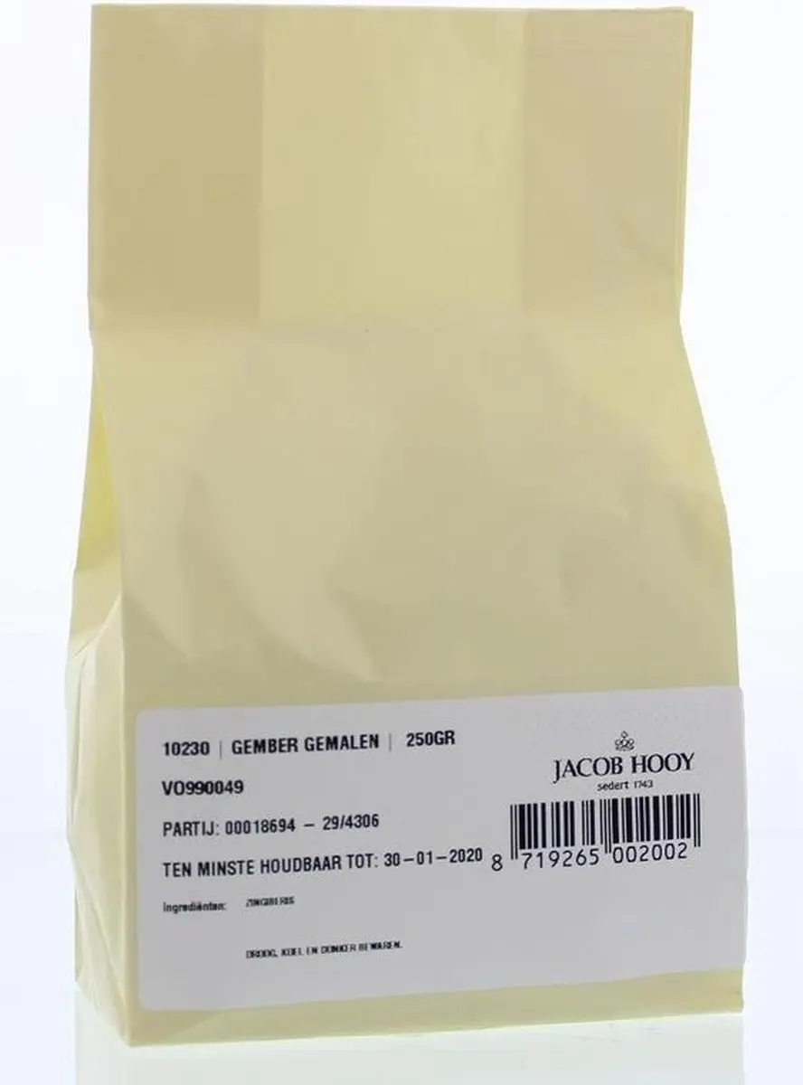 Jacob Hooy Gember Gemalen 250g