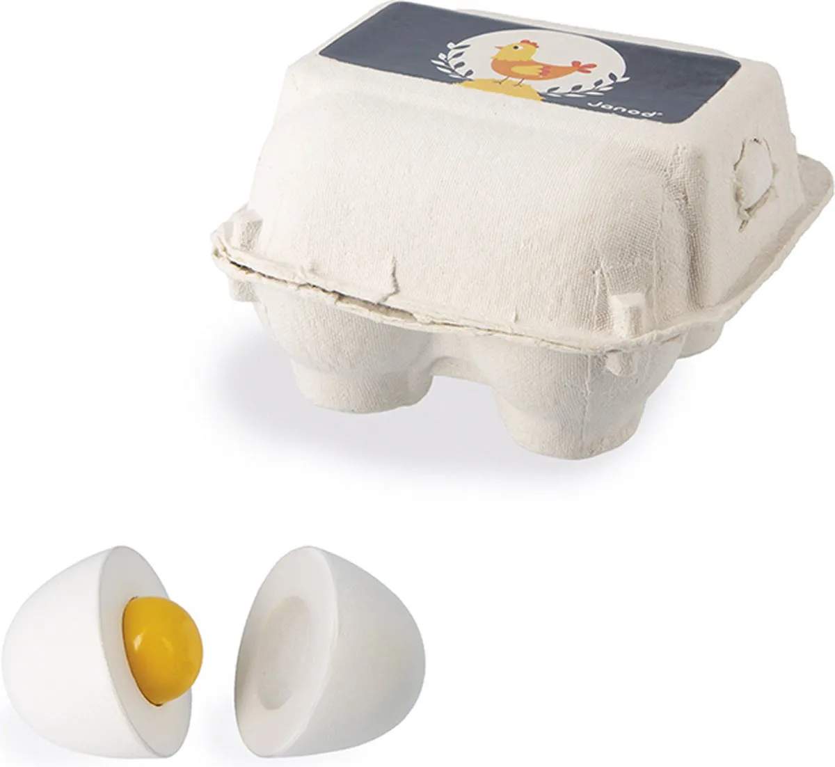 Janod In De Keuken Houten Eierdoos - Multikleur
