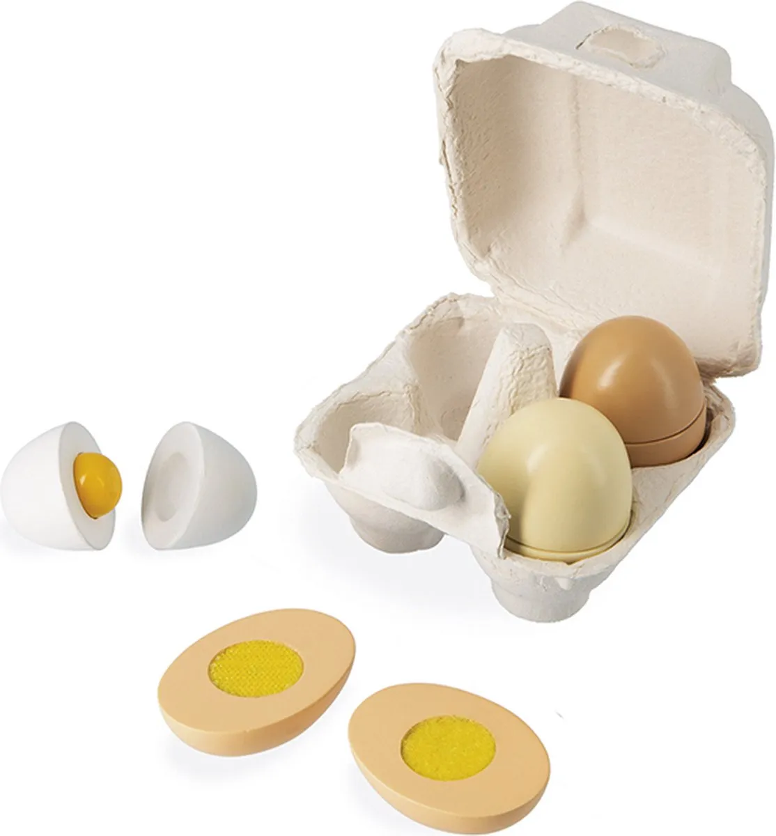 Janod In De Keuken Houten Eierdoos - Multikleur