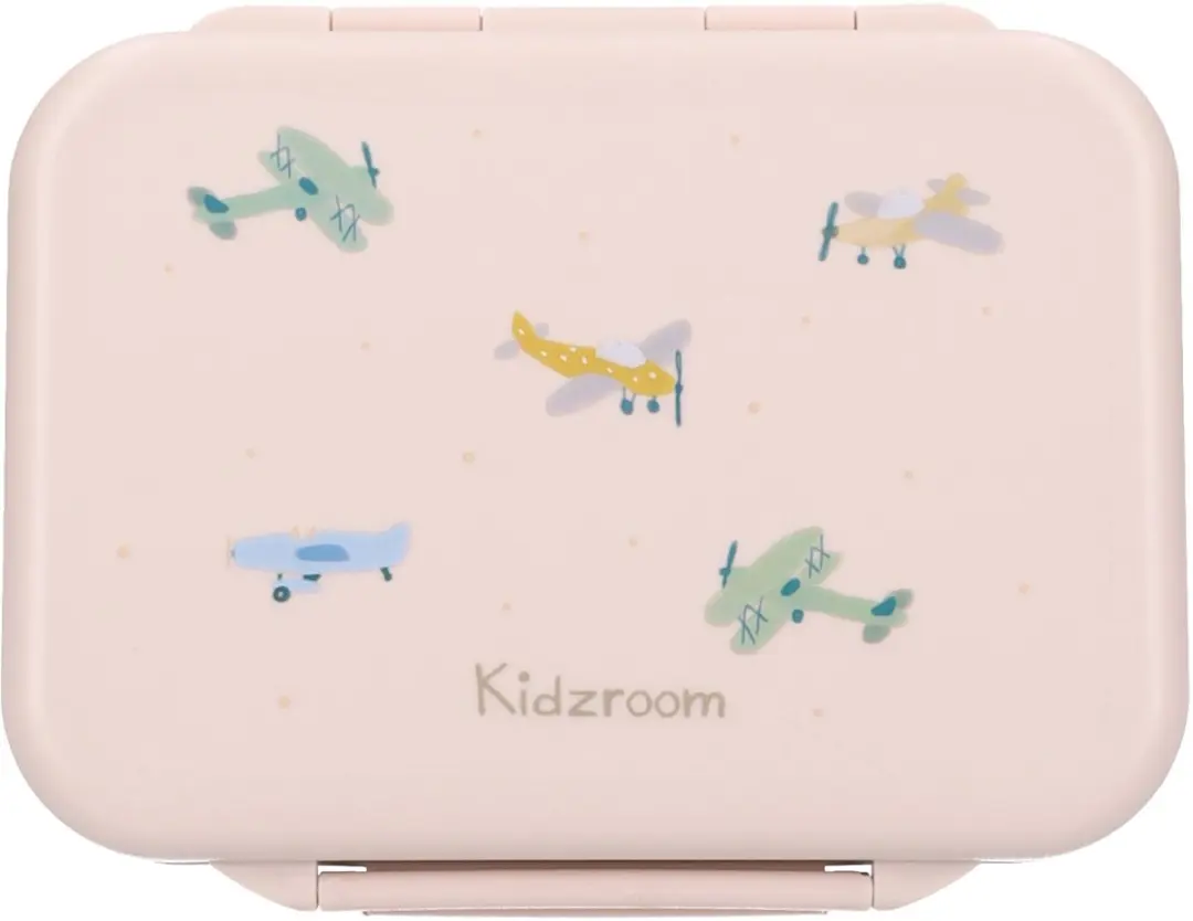 Kidzroom Small Talk Broodtrommel 1,8L - RVS - Beige - afbeelding 6 van 6