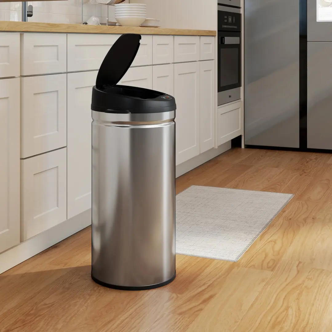 Homcom Sensor Prullenbak 42L - Zilver