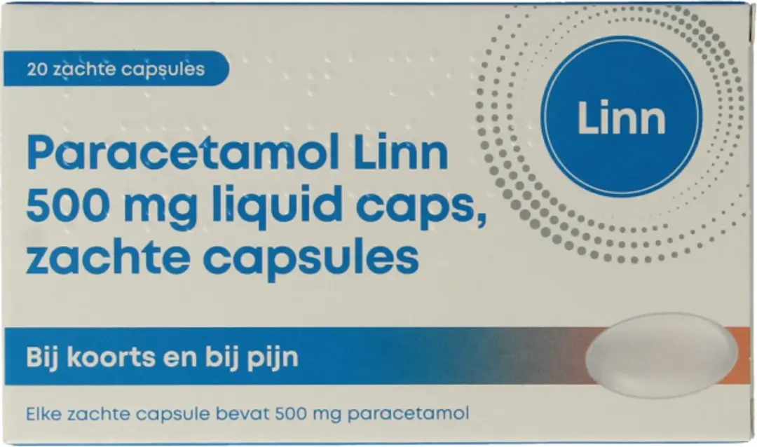 Linn Paracetamol 500mg Capsules - 20 Stuks