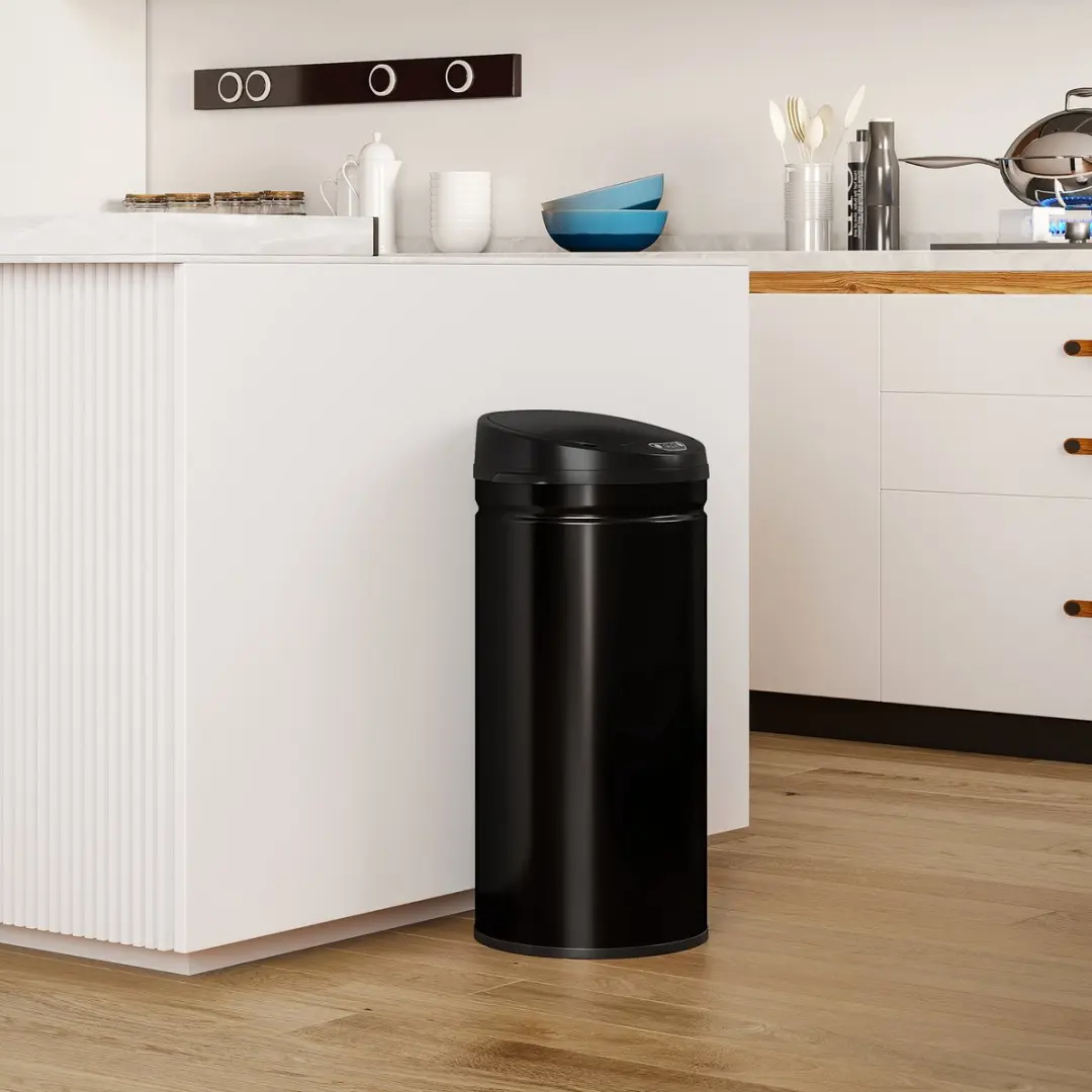 Homcom Sensor Prullenbak 42L - Zwart