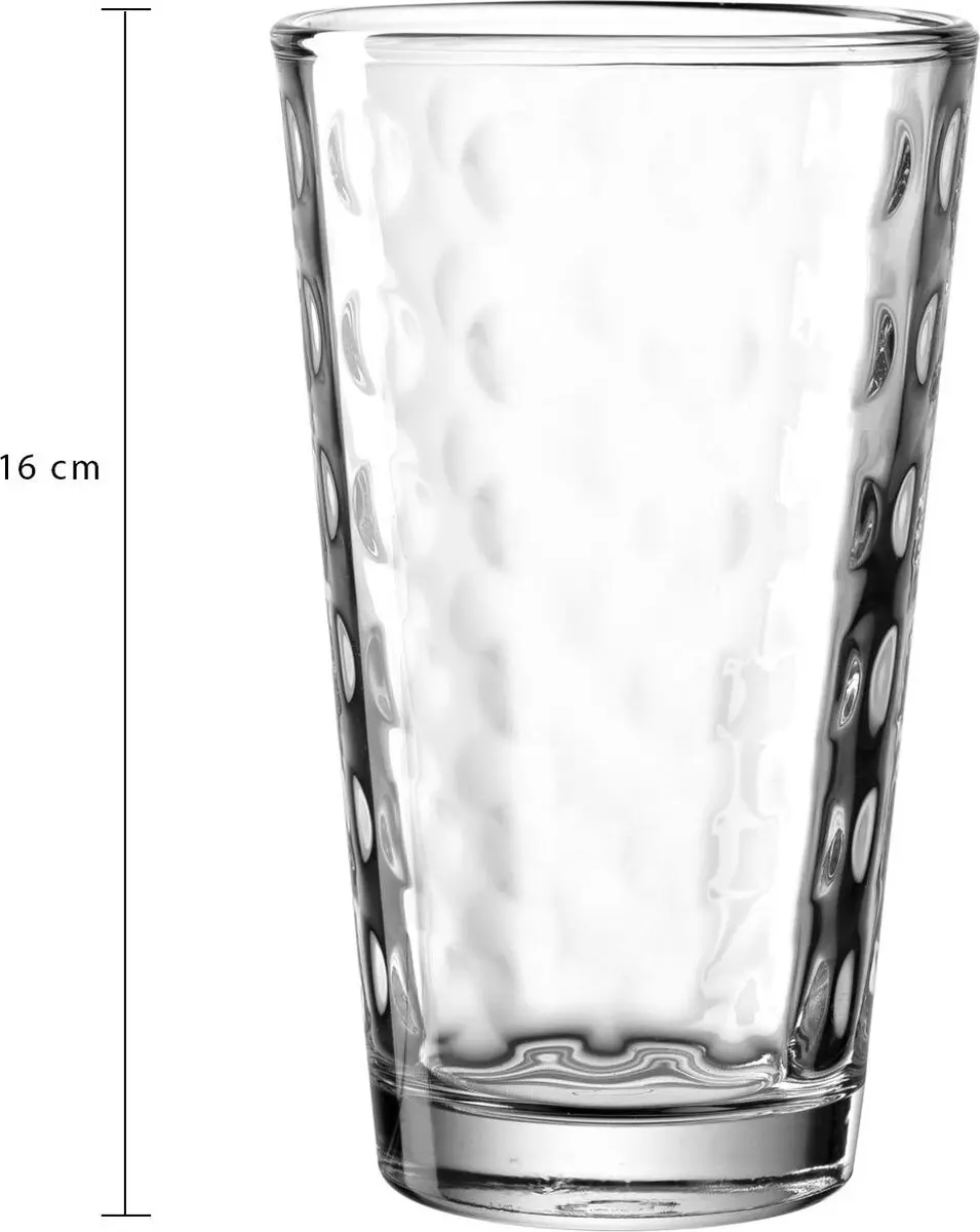 Leonardo Trinkgläser Optic 540ml Set - 4 Stuks
