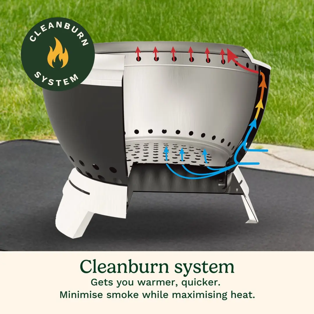 Cuisinart Cleanburn Vuurkorf 50cm - Zwart