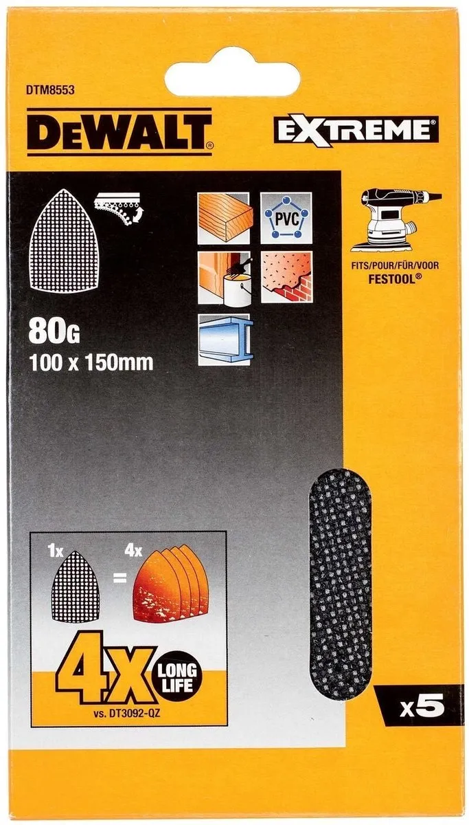 DeWalt DTM8553 Mesh Schuurgaas 100x150mm - 1 Stuk