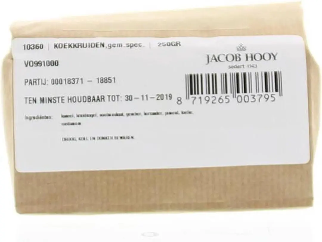 Jacob Hooy Koekkruiden Gemalen 250g