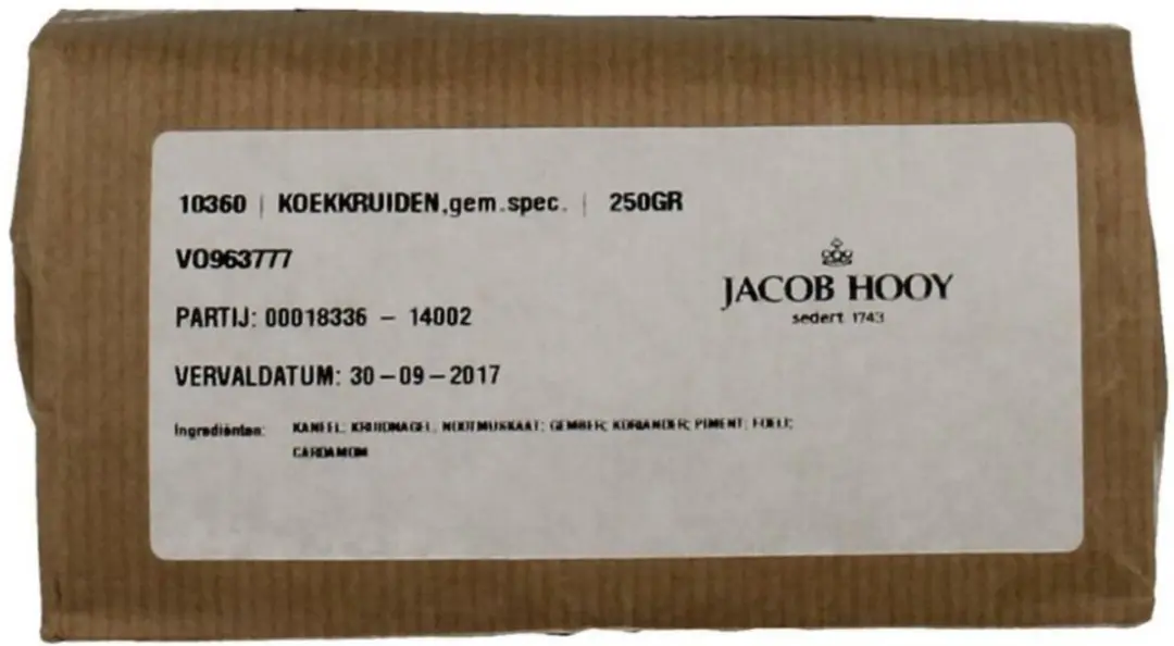Jacob Hooy Koekkruiden Gemalen 250g