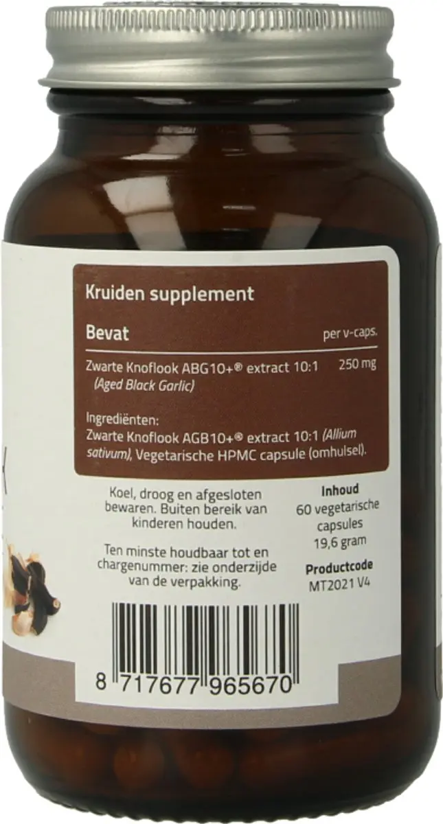 Mattisson Zwarte Knoflook Capsules ABG10+ 250mg - 60 Stuks