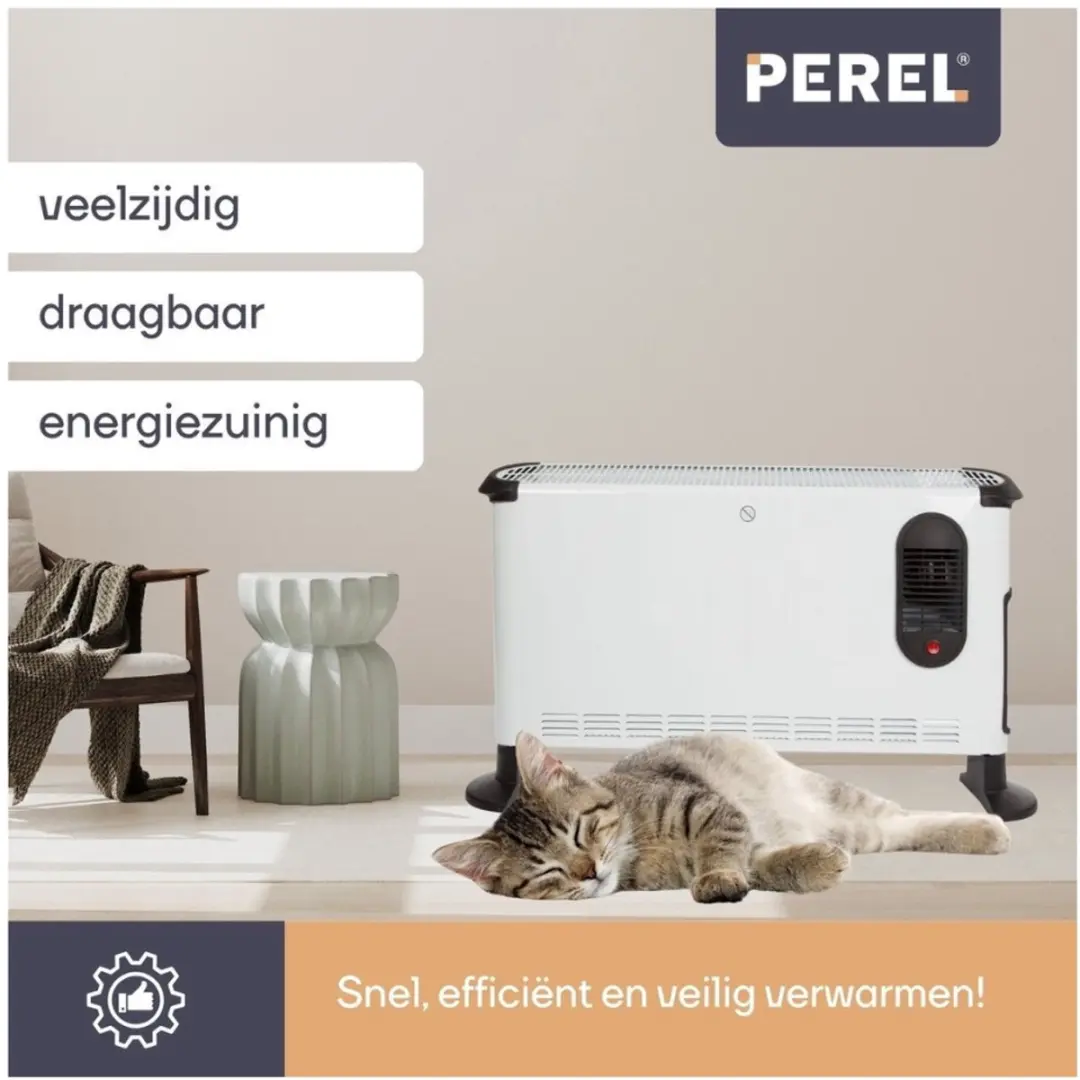 Perel KF40 Convectorheater 3000W - Wit