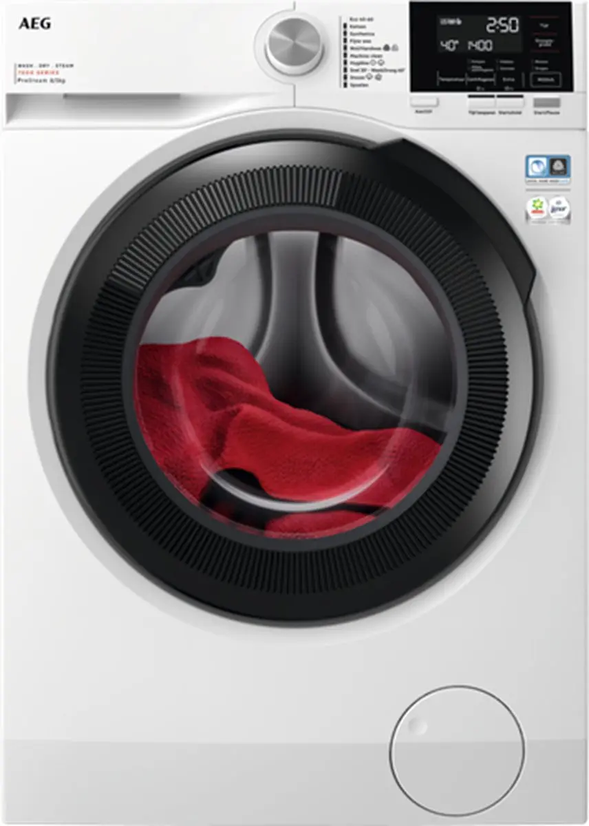 AEG LWR73864 EcoLine Prosteam Was-droogcombinatie 8/5kg