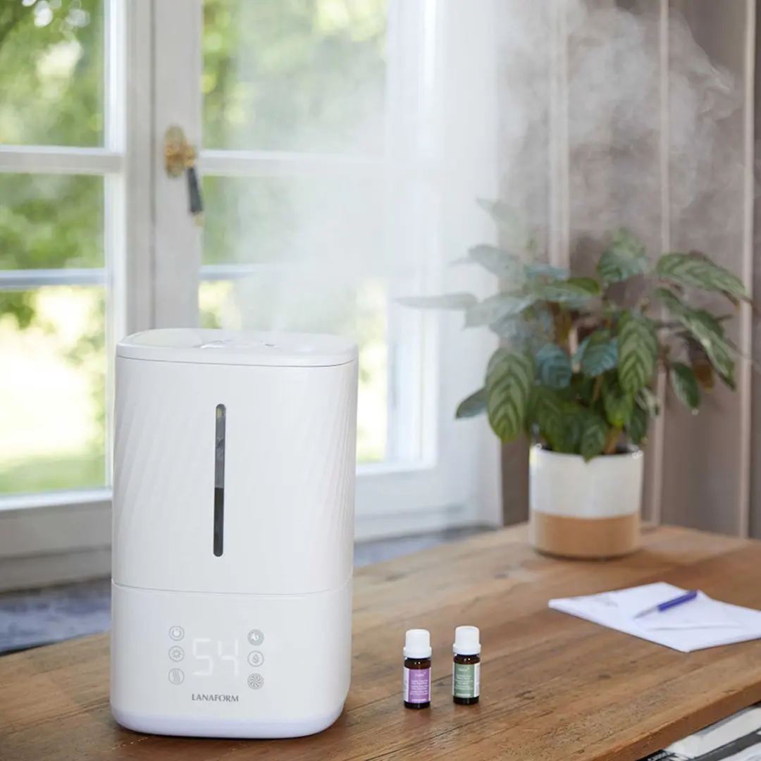 Lanaform Napo Luchtbevochtiger 4.5L - Hygrometer - Aroma Diffuser - Wit