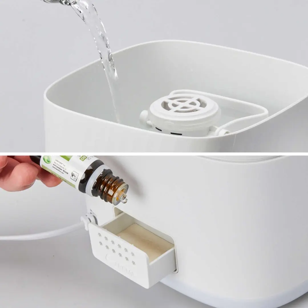 Lanaform Napo Luchtbevochtiger 4.5L - Hygrometer - Aroma Diffuser - Wit