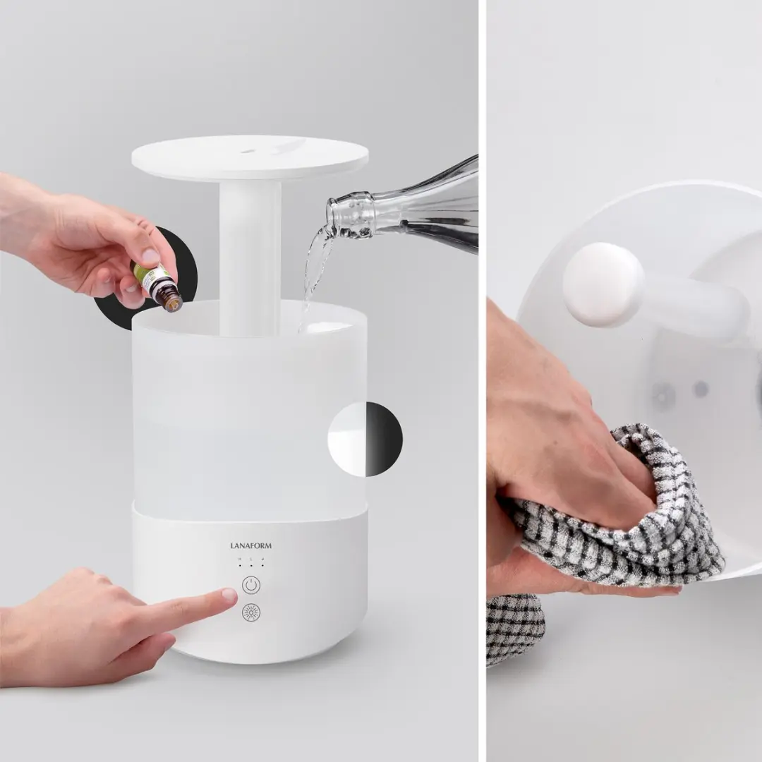 Lanaform Dobra Luchtbevochtiger 2.5L - 30m² Wit