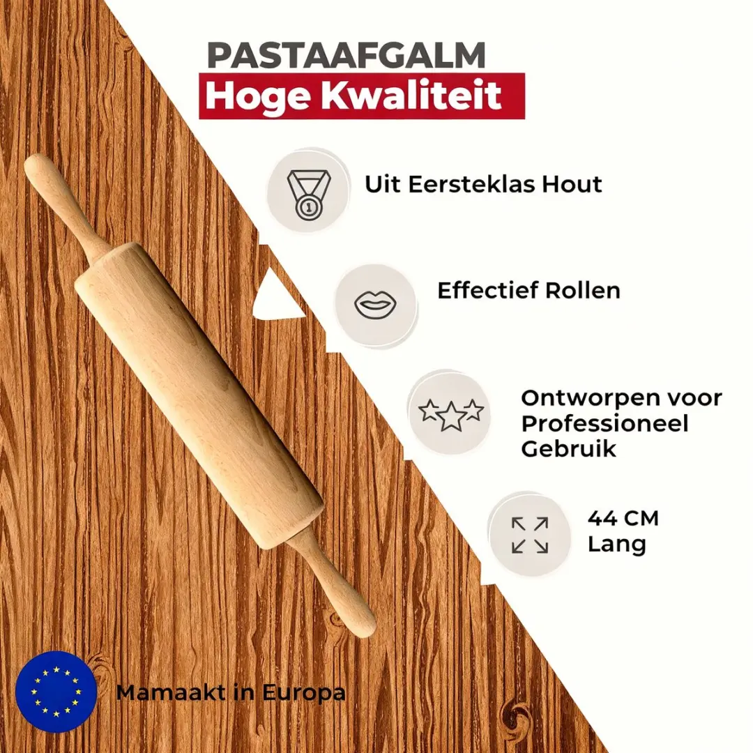 Zenker Wood Edition Houten Deegroller 25cm - Ø6cm