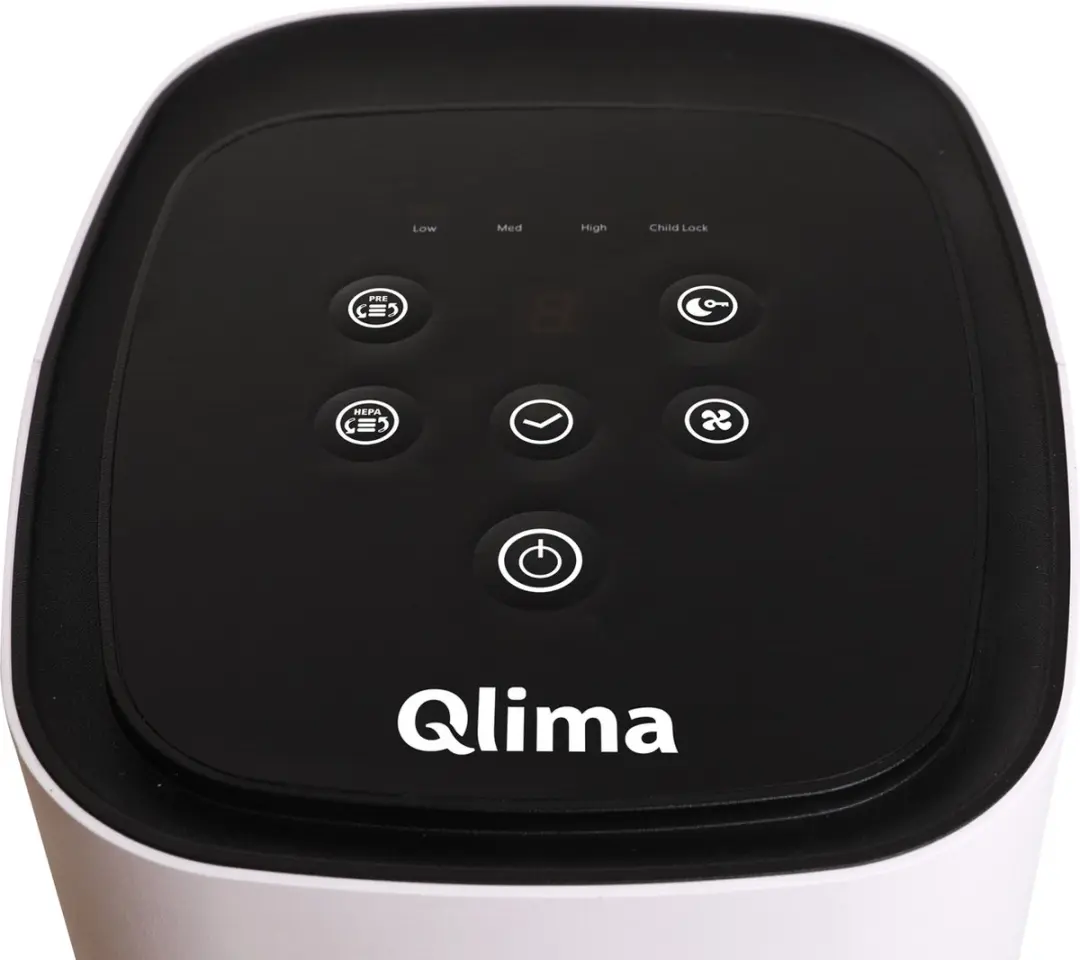 Qlima A34 Luchtreiniger 32W - 4 Snelheden - Wit/Zwart