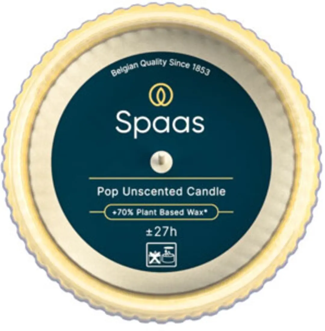 Spaas Pop Geurloze Kaars Middernacht Blauw